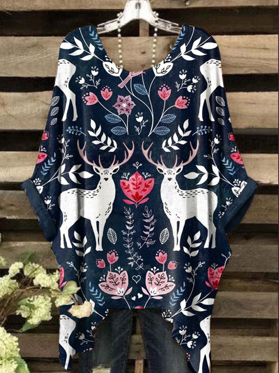 Frauen skandi navis che Volkskunst bedruckte Tops
