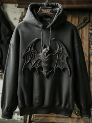Herren Halloween Fledermäuse Schulter Hoodie (keine Taschen)