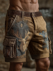 Westliche Elch-Shorts für Herren