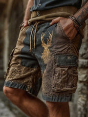 Westliche Elch-Shorts für Herren