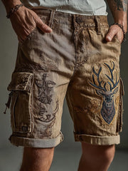 Westliche Elch-Shorts für Herren
