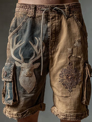 Westliche Elch-Shorts für Herren