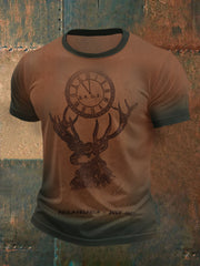 Herren Western Hunter Vintage Leder Philadelphia BPOE 1907 T-Shirt