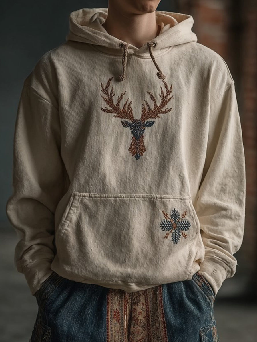 Männer Western Elk Hoodie