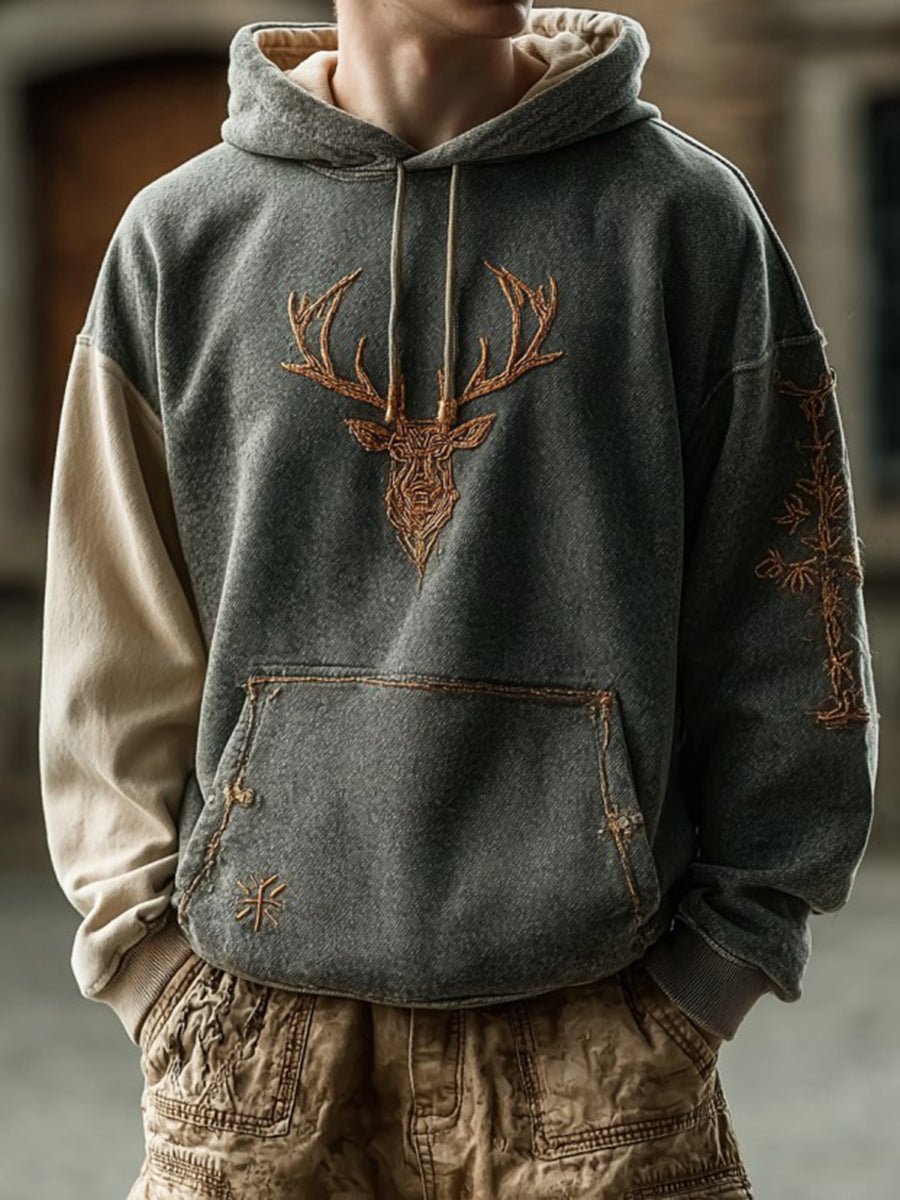 Männer Western Elk Hoodie
