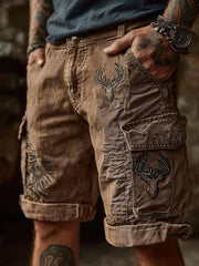 Westliche Elch-Shorts für Herren