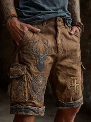 Westliche Elch-Shorts für Herren