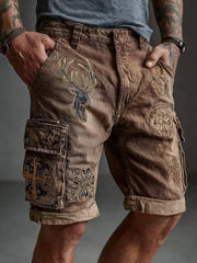 Westliche Elch-Shorts für Herren