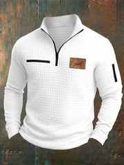 Herren Retro Western Lässiges Langarm-Sweatshirt/Hoodie