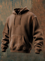 Herren Retro Western bedruckt Lässiges Langarm-Sweatshirt/Hoodie