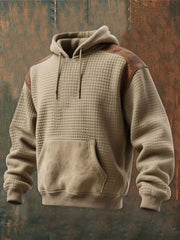 Herren Retro Western bedruckt Lässiges Langarm-Sweatshirt/Hoodie