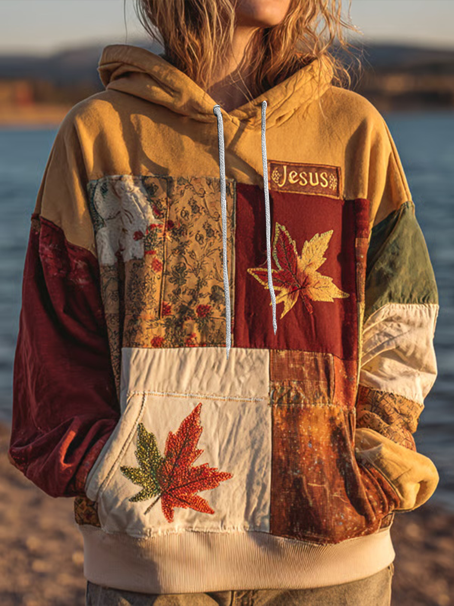 Casual Hoodie mit Frauen-Herbst-Glaubens druck
