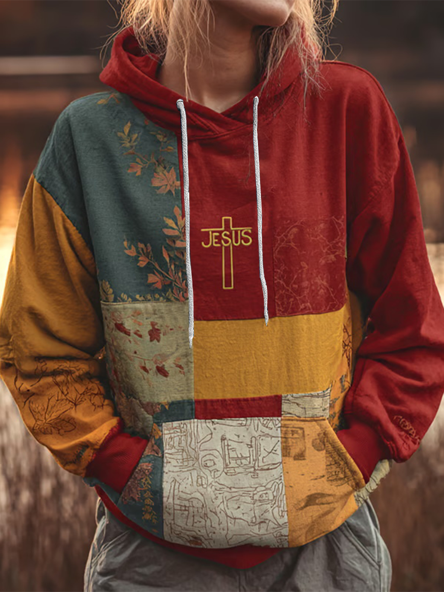 Casual Hoodie mit Frauen-Herbst-Glaubens druck