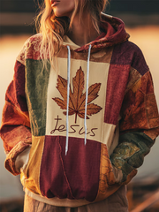 Casual Hoodie mit Frauen-Herbst-Glaubens druck