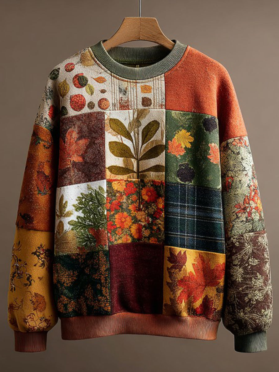 Herbst gefallenes Damen Sweatshirt gedruckt