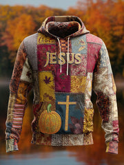 Herren-Hoodie mit Taschen für Übergroße Schulter