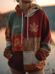 Casual Hoodie mit Frauen-Herbst-Glaubens druck